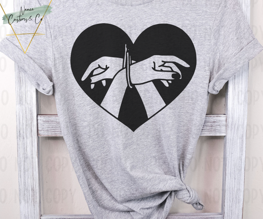 Hands Tied In Heart Tee